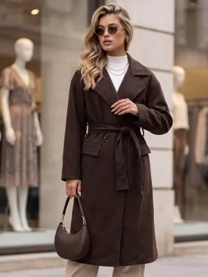 Дамско палто DSTREET NY0785 КАФЯВО