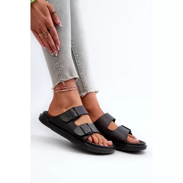 Дамски чехли BIG STAR SHOES NN274A750 ЧЕРЕН 