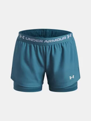 Шорти за момичета UNDER ARMOUR TECH PLAY UP 2N1 SHORT 6004985-466 СИНЬО