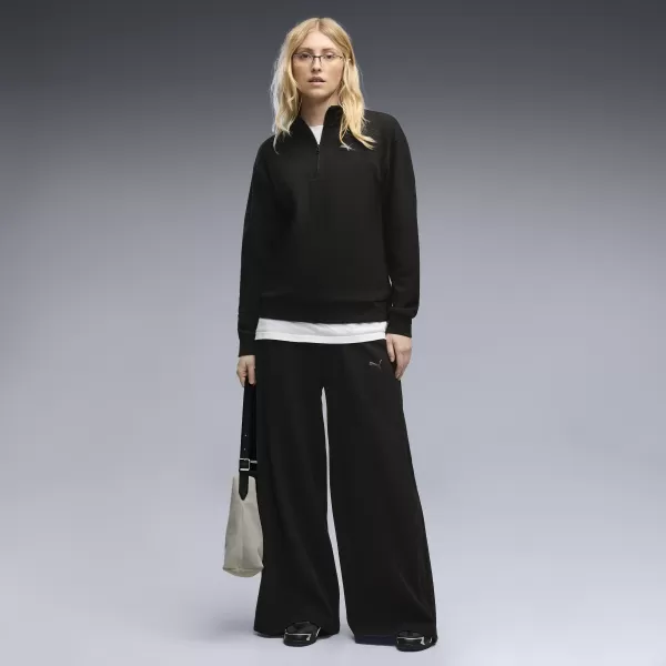  Дамски панталон PUMA CLASS RELAXED WIDE LEG PANTS 69401301 ПУМА ЧЕРНА 