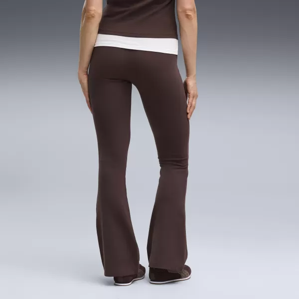  Дамски клин PUMA ESS HIGH-WAIST FLARED LEGGINGS 63154233 ШОКОЛАДОВО ФОНДЮ 