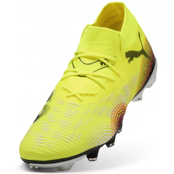  Футболни обувки PUMA FUTURE 8 MATCH FG/AG 108140-03 ЖЪЛТО/ЧЕРНО/УДАРЕНО ОТ СЛЪНЦЕ 