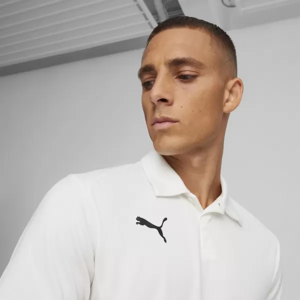  Мъжка тениска с яка PUMA TEAMGOAL POLO 658771-04 ПУМА БЯЛО/ЧЕРНО/СИВО КАТО ПЕРА 