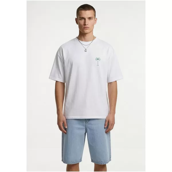  Мъжка тениска URBAN CLASSICS TB8756 БЯЛО 