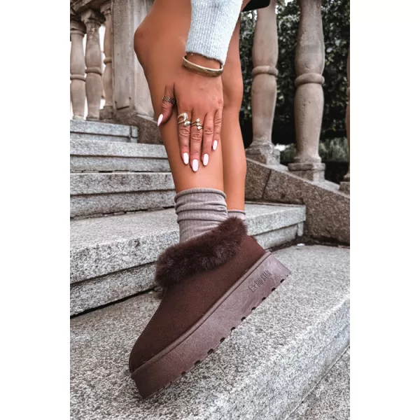  Дамски снежни човеци BIG STAR SHOES UU274203 КАФЯВИ/БЕЖОВИ СЕНКИ 