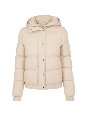 Дамско ватирано яке URBAN CLASSICS TB8714-02903 БЯЛ ПЯСЪК