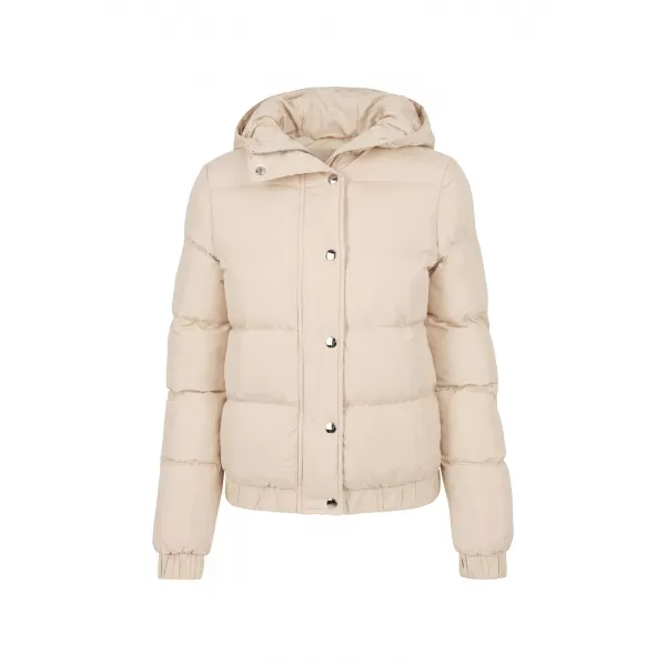  Дамско ватирано яке URBAN CLASSICS TB8714-02903 БЯЛ ПЯСЪК 