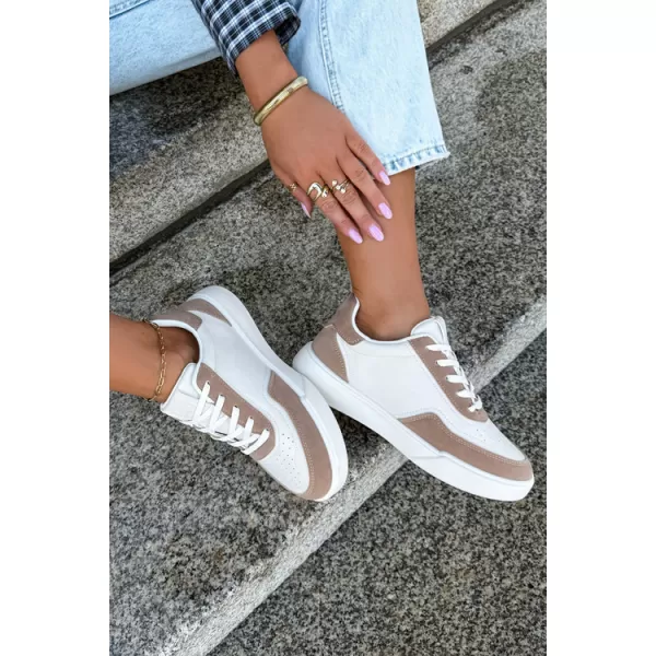  Дамски кецове BIG STAR SHOES UU274275 БЯЛО/БЕЖОВО 