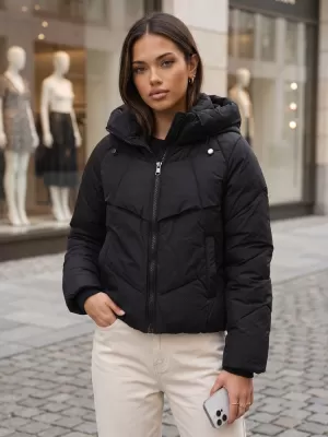 Дамско яке DSTREET TY6082 ЧЕРЕН