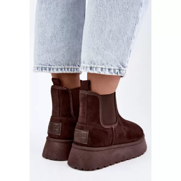  Дамски обувки BIG STAR SHOES UU274174 КАФЯВИ/БЕЖОВИ СЕНКИ 