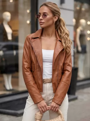 Дамско яке DSTREET TY5715 КАФЯВО