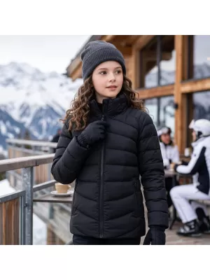 Детско ултралеко яке ALPINE PRO RETERO ЧЕРЕН
