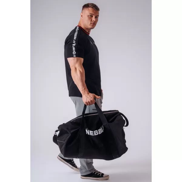  Мъжки тениски NEBBIA OLYMPIA MUSCLE COVER 942 ЧЕРЕН 