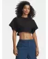 Дамска тениска UNDER ARMOUR CROPPED SCRIPT SS TEE 6009677-008 ЧЕРЕН