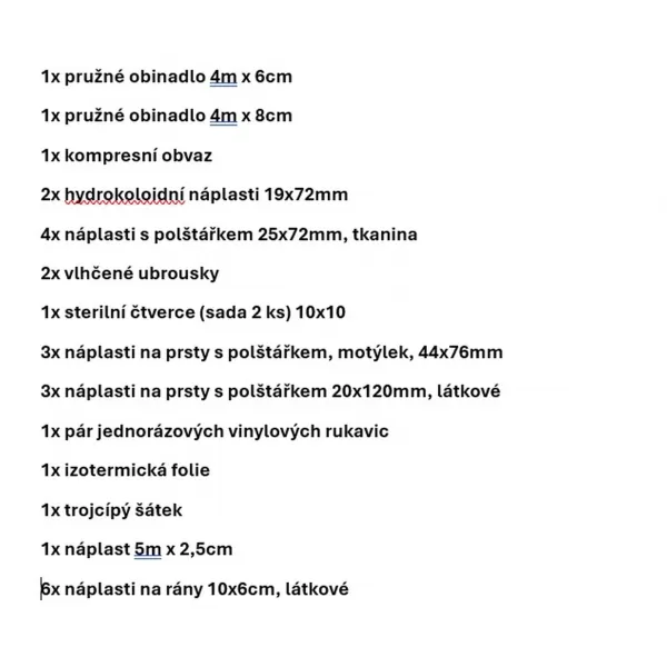  Комплект за първа помощ RESTUBE 