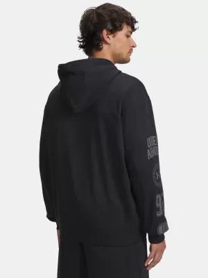 Мъжки суичър UNDER ARMOUR UA RIVAL LW GRAPHIC FZ 6014687-001 ЧЕРЕН