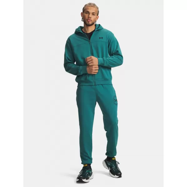  Мъжки спортен панталон UNDER ARMOUR RIVAL LW GRAPHIC JOGGER 6014688-338 ЗЕЛЕНО 