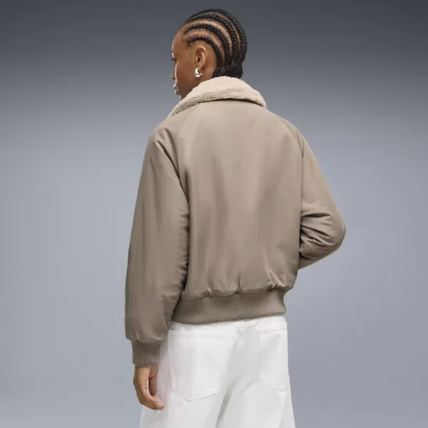  Дамско яке PUMA REVERSIBLE BLOUSON HIGH LOFT LINING JACK 69456681 МИШО СИВО 
