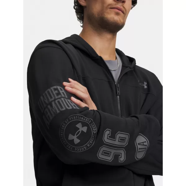  Мъжки суичър UNDER ARMOUR UA RIVAL LW GRAPHIC FZ 6014687-001 ЧЕРЕН 