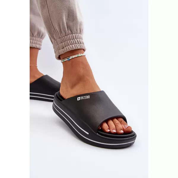 Дамски чехли BIG STAR SHOES NN274A037 ЧЕРЕН 