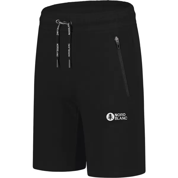  Мъжки памучни шорти NORDBLANC RELAXEDFIT NBSPM8254 ЧЕРЕН 