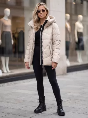 Дамско яке DSTREET TY5937 БЕЖОВО