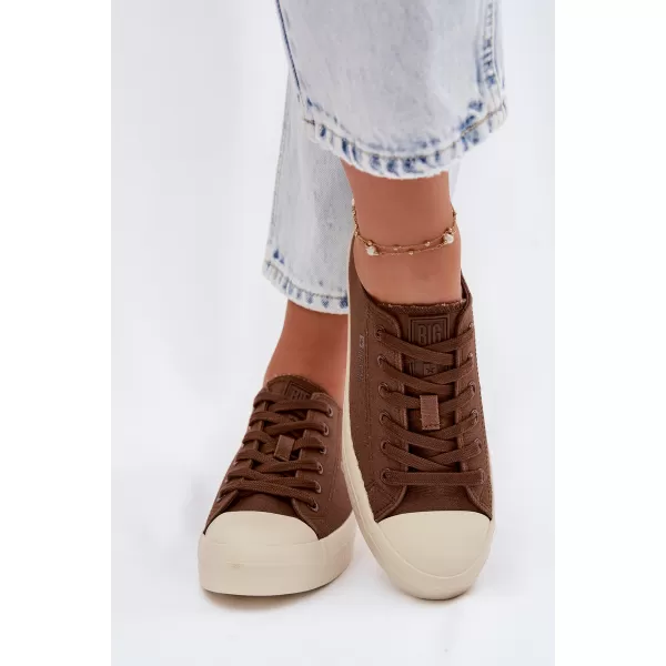  Дамски кецове BIG STAR SHOES TT274123 КАФЯВО/БЕЖОВО 