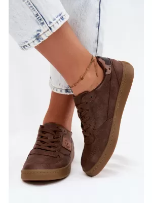 Дамски кецове BIG STAR SHOES UU274017 КАФЯВО/БЕЖОВО