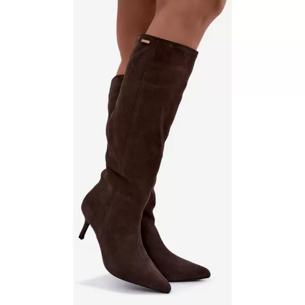  Дамски боти BIG STAR SHOES UU274495 КАФЯВИ/БЕЖОВИ СЕНКИ 