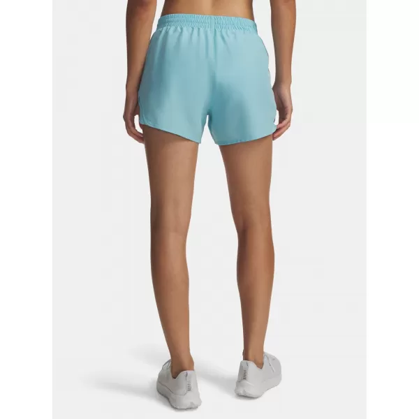  Дамски шорти UNDER ARMOUR UA FLY BY 3 SHORTS 1382438-425 СИНЬО 
