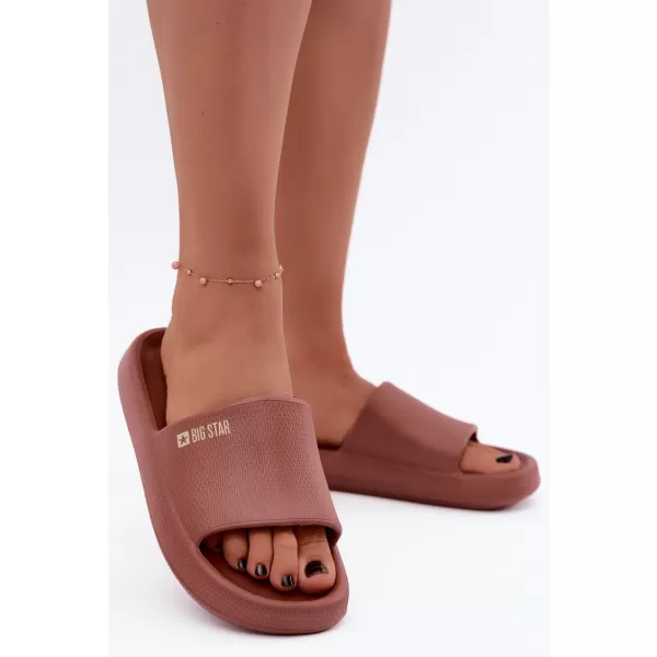  Дамски чехли BIG STAR SHOES UU274088 НЮАНСИ НА ЧЕРВЕНОТО 