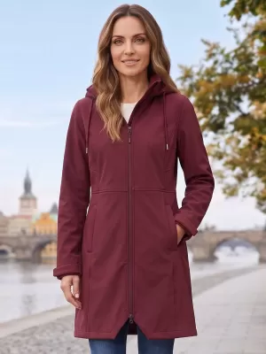 Дамско топло софтшел палто ALPINE PRO IBORA 2 РОДОДЕНДРОН