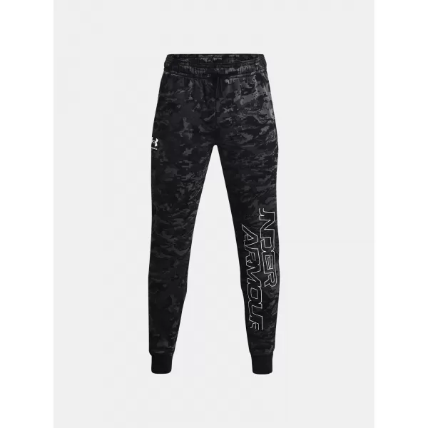  Мъжки спортен панталон UNDER ARMOUR RIVAL FLC CAMO SCRIPT JGR 1366313-001 ЧЕРЕН 