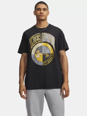 Мъжка тениска UNDER ARMOUR M VARSITY CREST SS 6009249-001 ЧЕРЕН