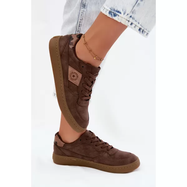  Дамски кецове BIG STAR SHOES UU274017 КАФЯВО/БЕЖОВО 