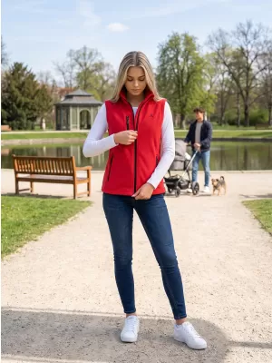 Дамска поларена жилетка ALTISPORT ALW002525 ЧЕРВЕНО