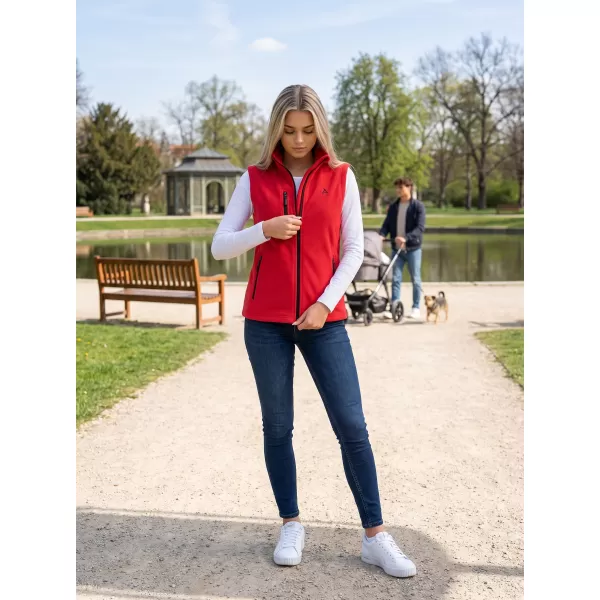  Дамска поларена жилетка ALTISPORT ALW002525 ЧЕРВЕНО 