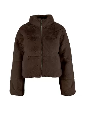 Дамско ватирано яке URBAN CLASSICS TB7935-00075 КАФЯВО