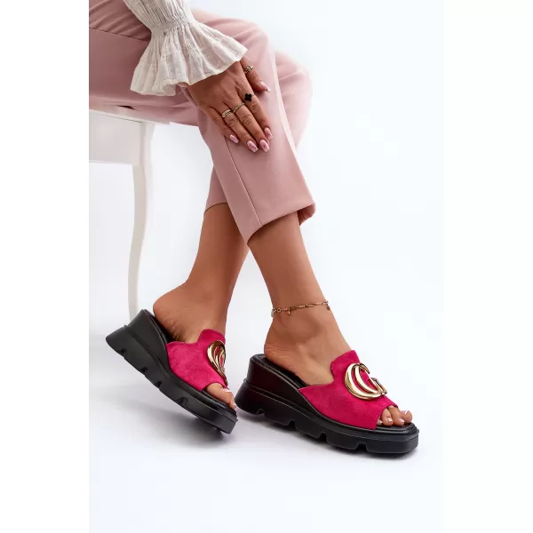  Дамски чехли VINCEZA 58295 ФУКСИЯ 