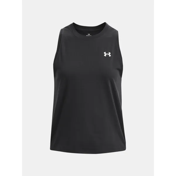  Дамски потник UNDER ARMOUR UA ESSENTIAL CTTN STRCH TANK 1376959-001 ЧЕРЕН 