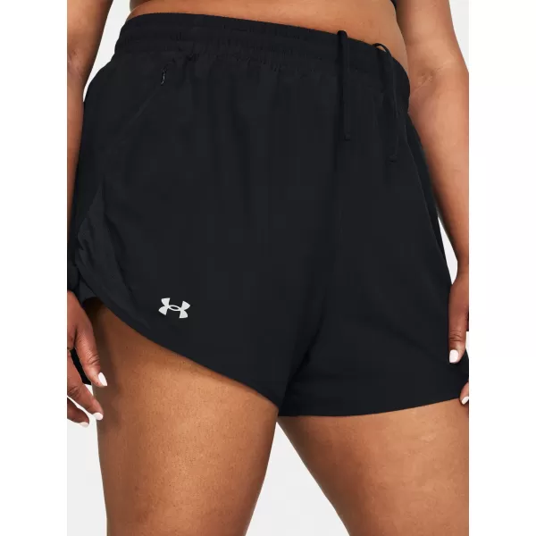 Дамски шорти UNDER ARMOUR UA FLY BY 3'' SHORTS 1382853-001 ЧЕРЕН 