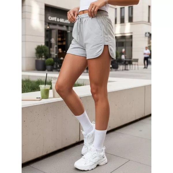  Дамски шорти DSTREET SY0322 СВЕТЛО СИВО 