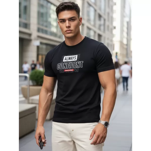  Мъжка тениска DSTREET RX5407 ЧЕРЕН 