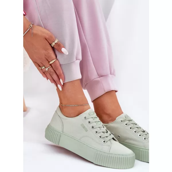  Дамски кецове BIG STAR SHOES 36575-19 ЗЕЛЕНО 