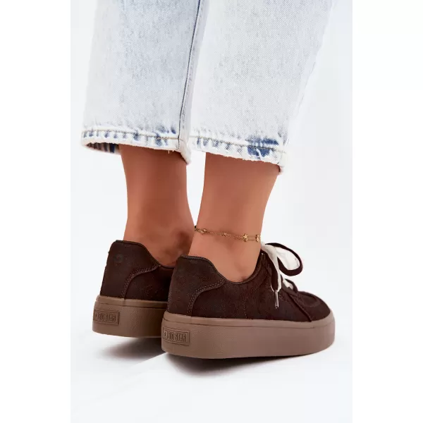  Дамски кецове BIG STAR SHOES UU274004 КАФЯВО 