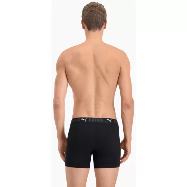  Мъжки боксерки PUMA SPORT COTTON BOXER 2P 93552101 ЧЕРЕН 