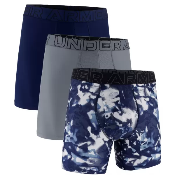  Мъжки боксерки UNDER ARMOUR UA PERFORMANCE TECH - SOLID 6 -3PK 1383879-408 СИНЬО 