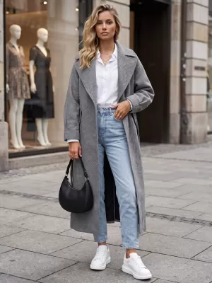 Дамско палто DSTREET NY0773 ЧЕРЕН