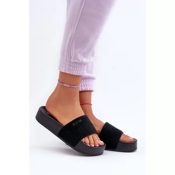  Дамски чехли BIG STAR SHOES NN274A670 ЧЕРЕН 