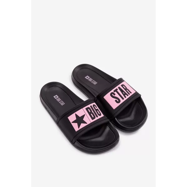  Детски чехли BIG STAR SHOES TT374A004 ЧЕРНО/РОЗОВО 